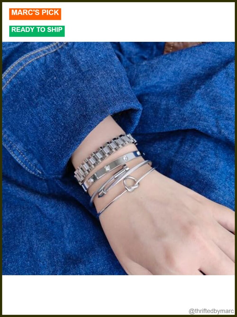 Gold Plated CZ Bangle Bracelet Stackable Tennis Bracelet Gift for Her - Picture 5 of 5